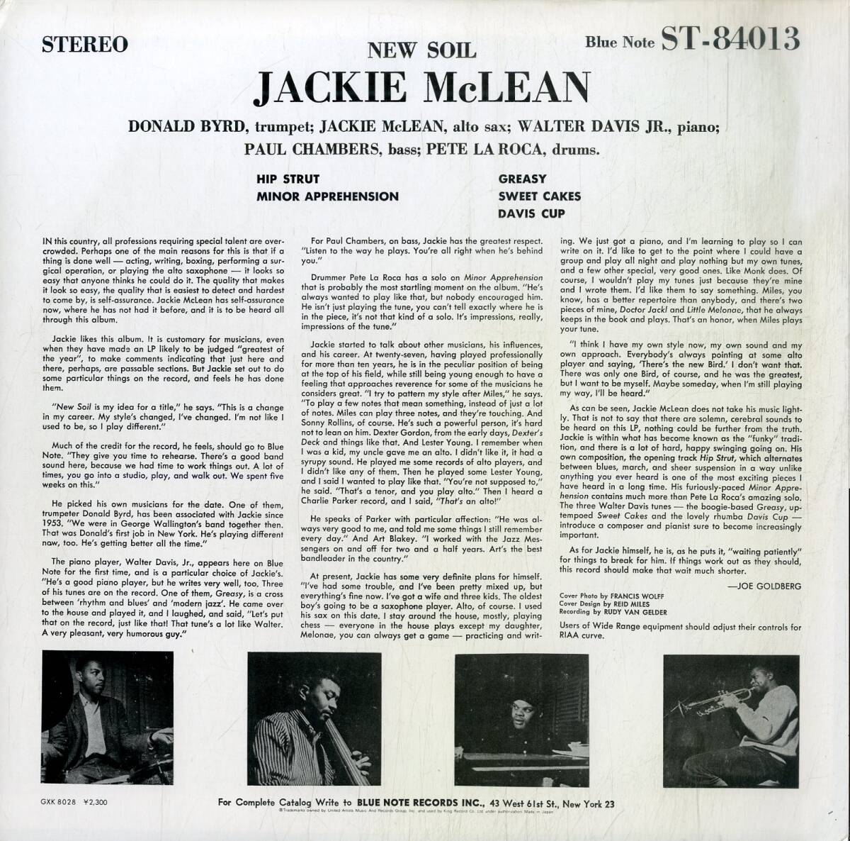 A00591952/LP/ジャッキー・マクリーン (JACKIE McLEAN)「New Soil (1978年・GXK-8028・ハードバップ)」の画像2