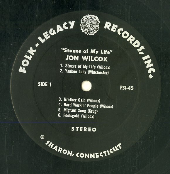 A00592734/LP/ジョン・ウィルコックス (JON WILCOX)「Stages Of My Life (FSI-45・フォーク)」の画像3