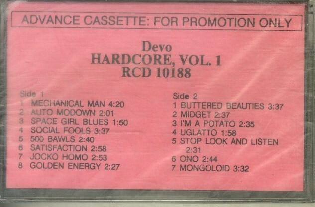 F00025423/カセット/ディーヴォ (DEVO)「Hardcore Vol.1 (1990年・RCD-10188・シンセポップ・ニューウェイヴ)」の画像1