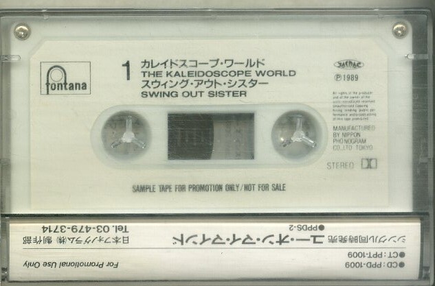 F00025427/カセット/スウィング・アウト・シスター (SWING OUT SISTER)「Kaleidoscope World (1989年・PPT-1009・宣伝盤・ソウル・SOUL)の画像2