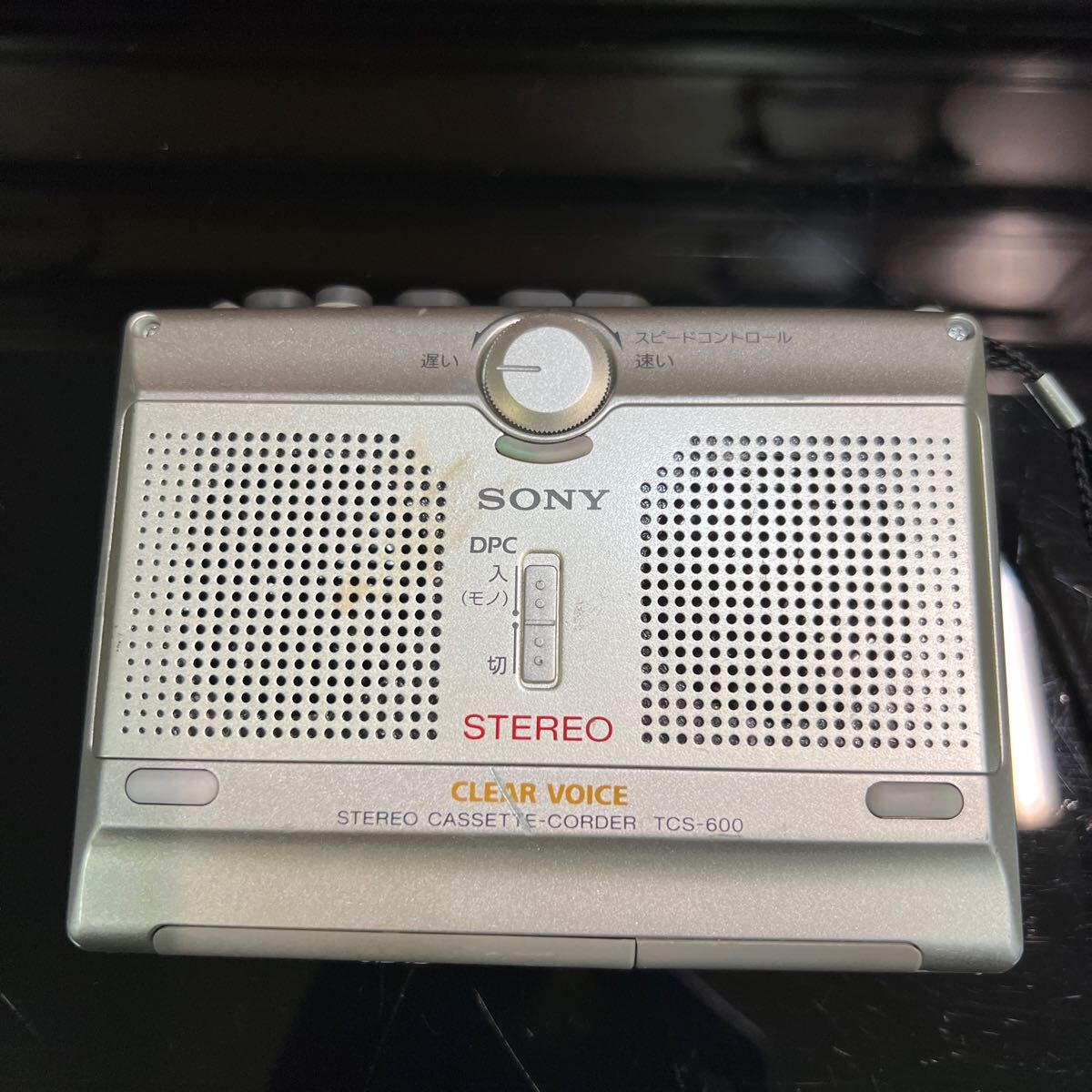 SONY ソニー カセットレコーダー TCS-600 通電確認済み　ジャンク扱い　売り切り_画像8