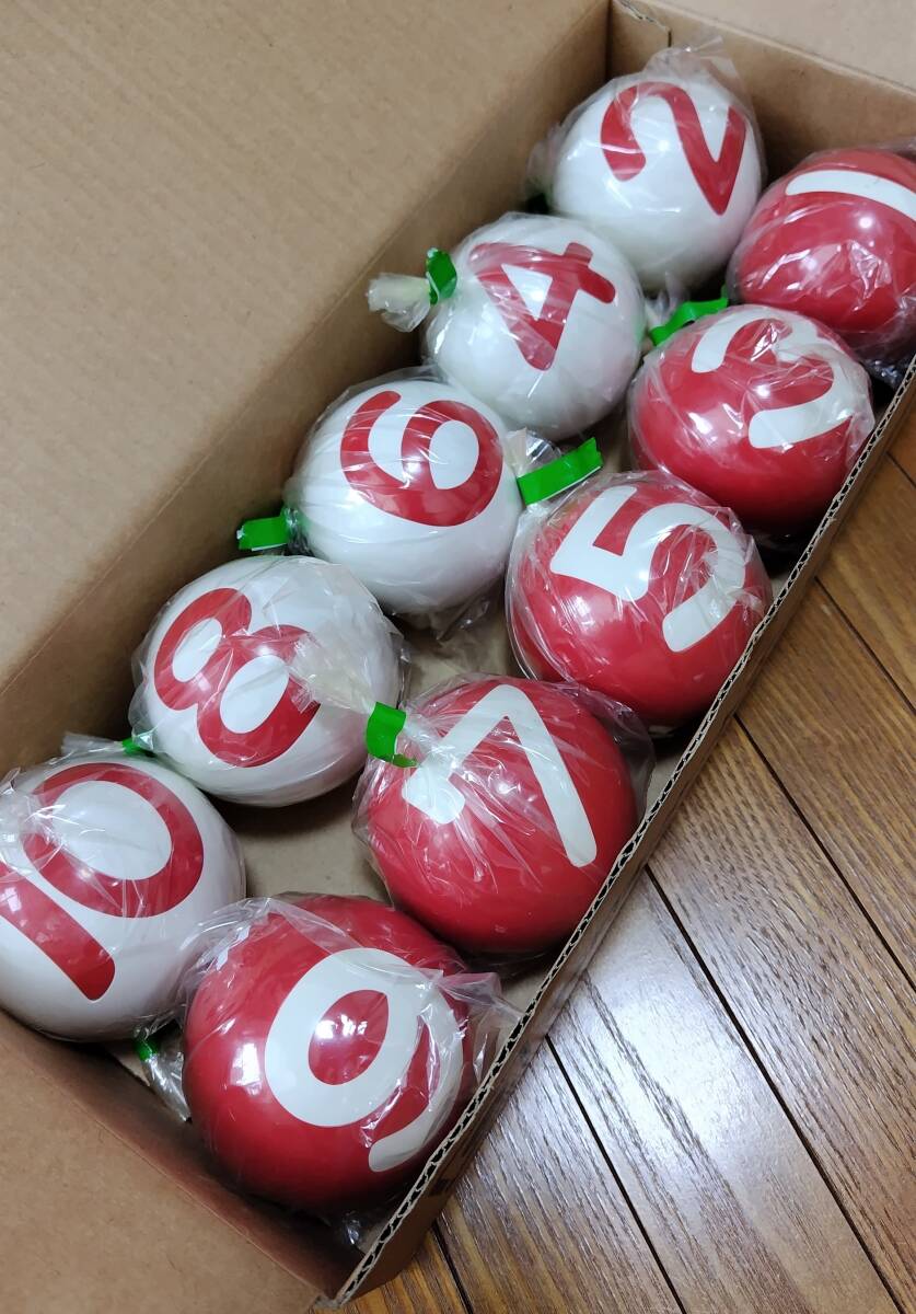 新品 VGU ゲートボール 玉 ボール 1-10番 (財)日本ゲートボール連合認定品 10玉セット 公式ボールの画像1