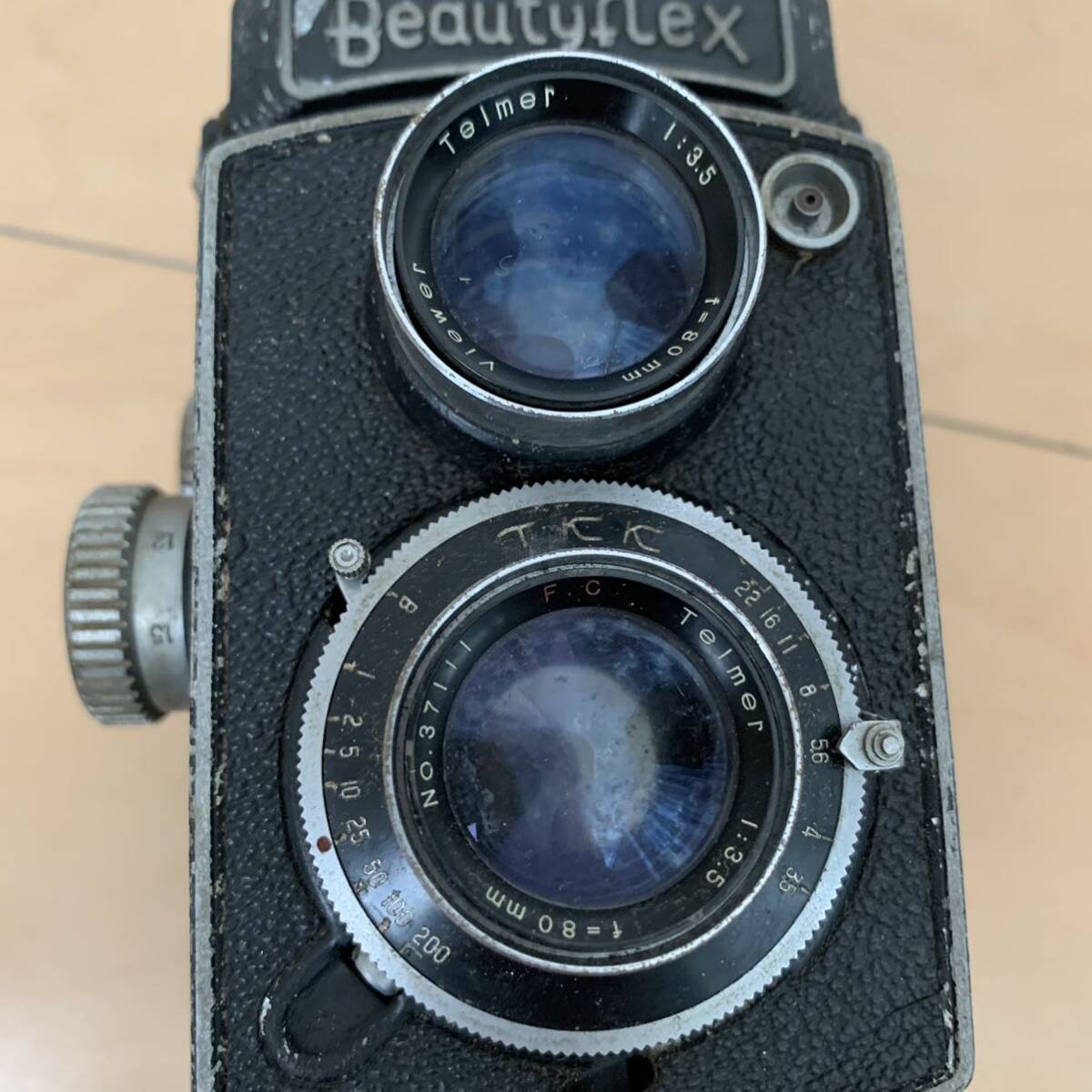 m052）BEAUTY FLEX ビューティーフレックス 二眼レフフィルムカメラ 動作詳細未確認 ジャンク品の画像3