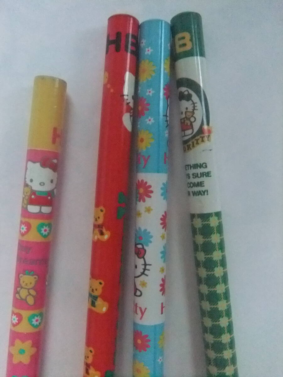 キティちゃん ペンのストラップ、キリトリメモ、鉛筆4本です。の画像5