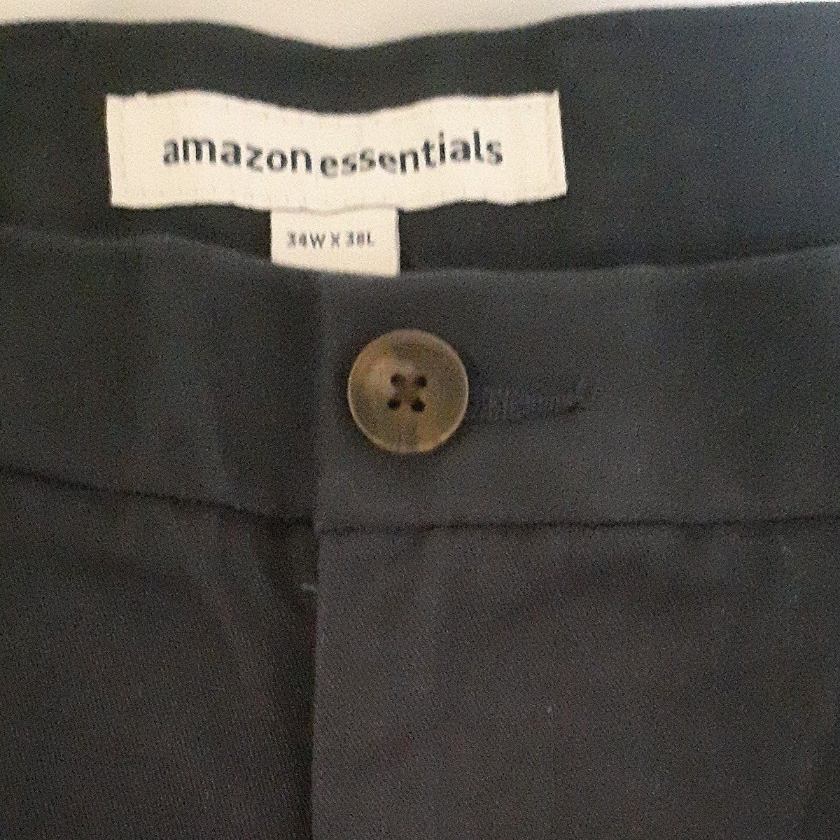 [Amazon Essentials] ノータック 　クラシックフィット メンズ34W股下38インチ