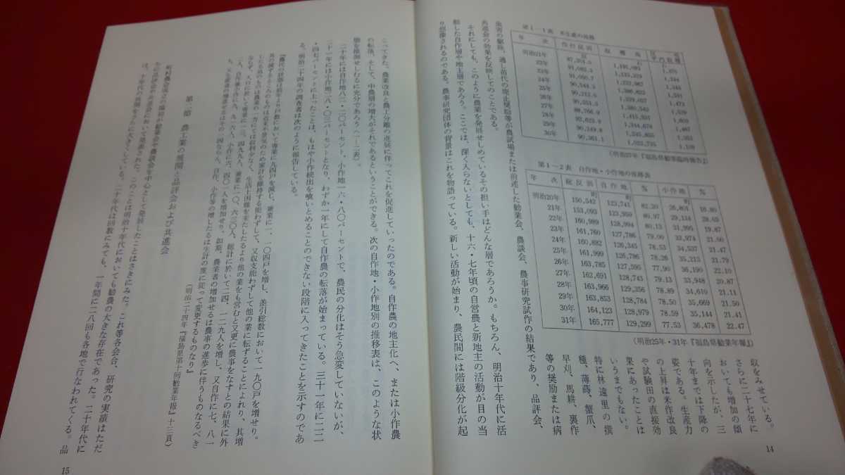 郷土書籍【 近代福島県農業史 ー庄司吉之助著作集 1ー ( 昭和56年発行 ) 定価 11,000円 】＞歴史水稲小麦馬耕自給肥料畜産文化の画像4