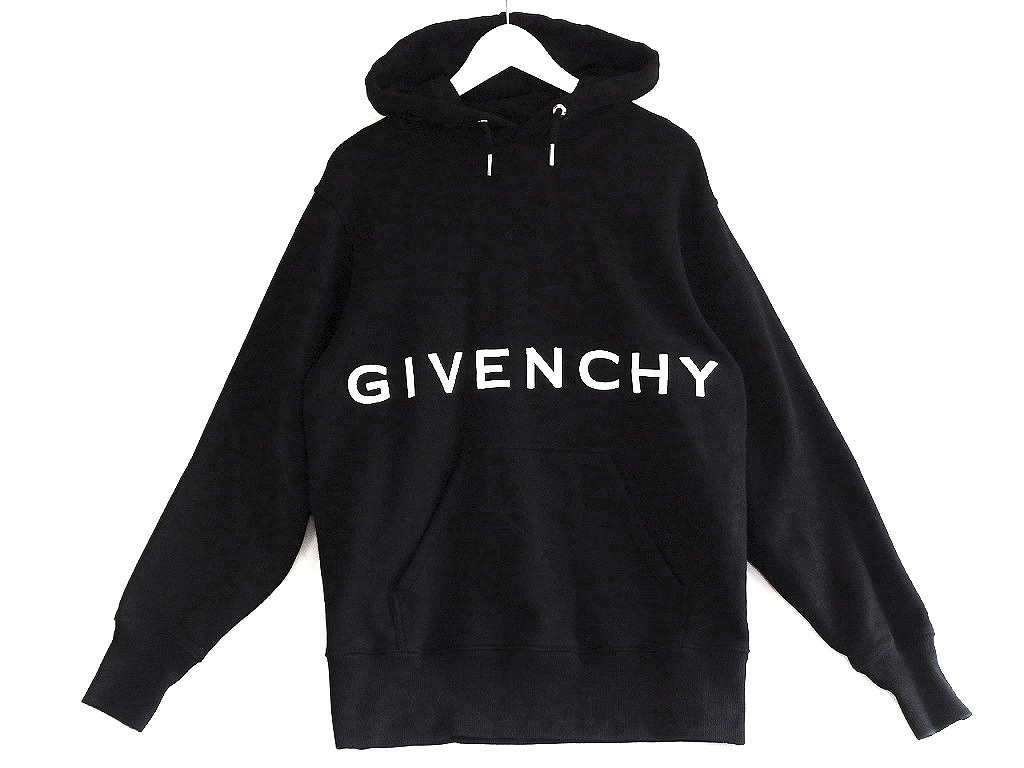 GIVENCHY ジバンシィ ブランドロゴ 4G フーディー モルトン 刺繍立体ロゴ メンズ ・S BMJ0CQ3Y6V ブラック_画像3