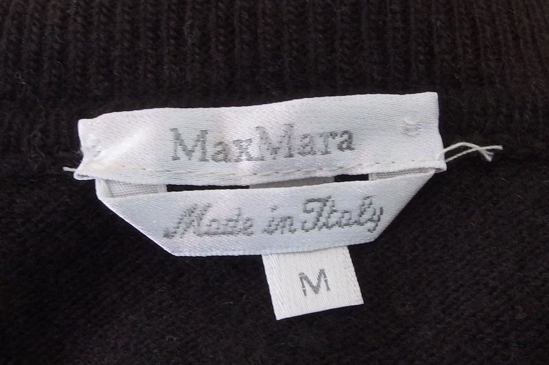MAX MARA マックスマーラ ウール カシミヤ タートルネック セーター ・M ダークブラウン_画像5
