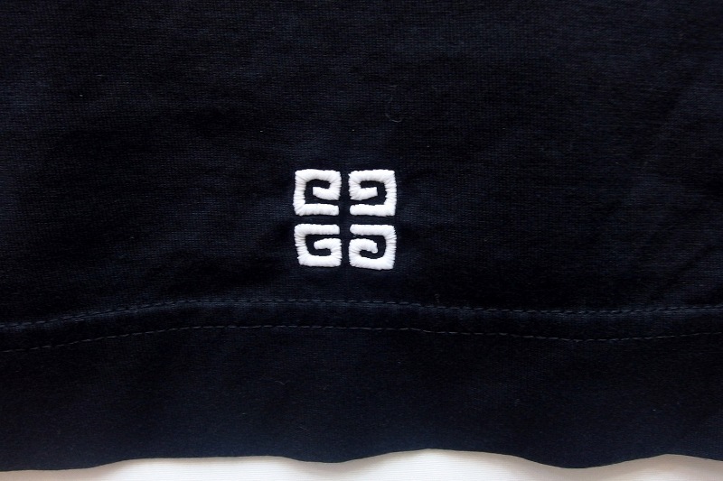 GIVENCHY ジバンシィ 23AW　Embroidered Signature Tシャツ メンズ ・L BM71CW3Y6B ブラック_画像4