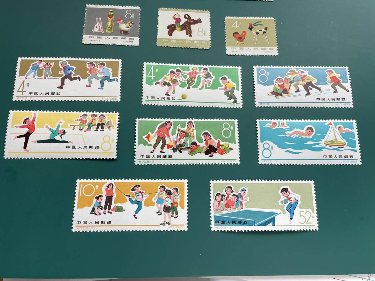 中国切手 特58、特72 未使用 ２セットの画像3