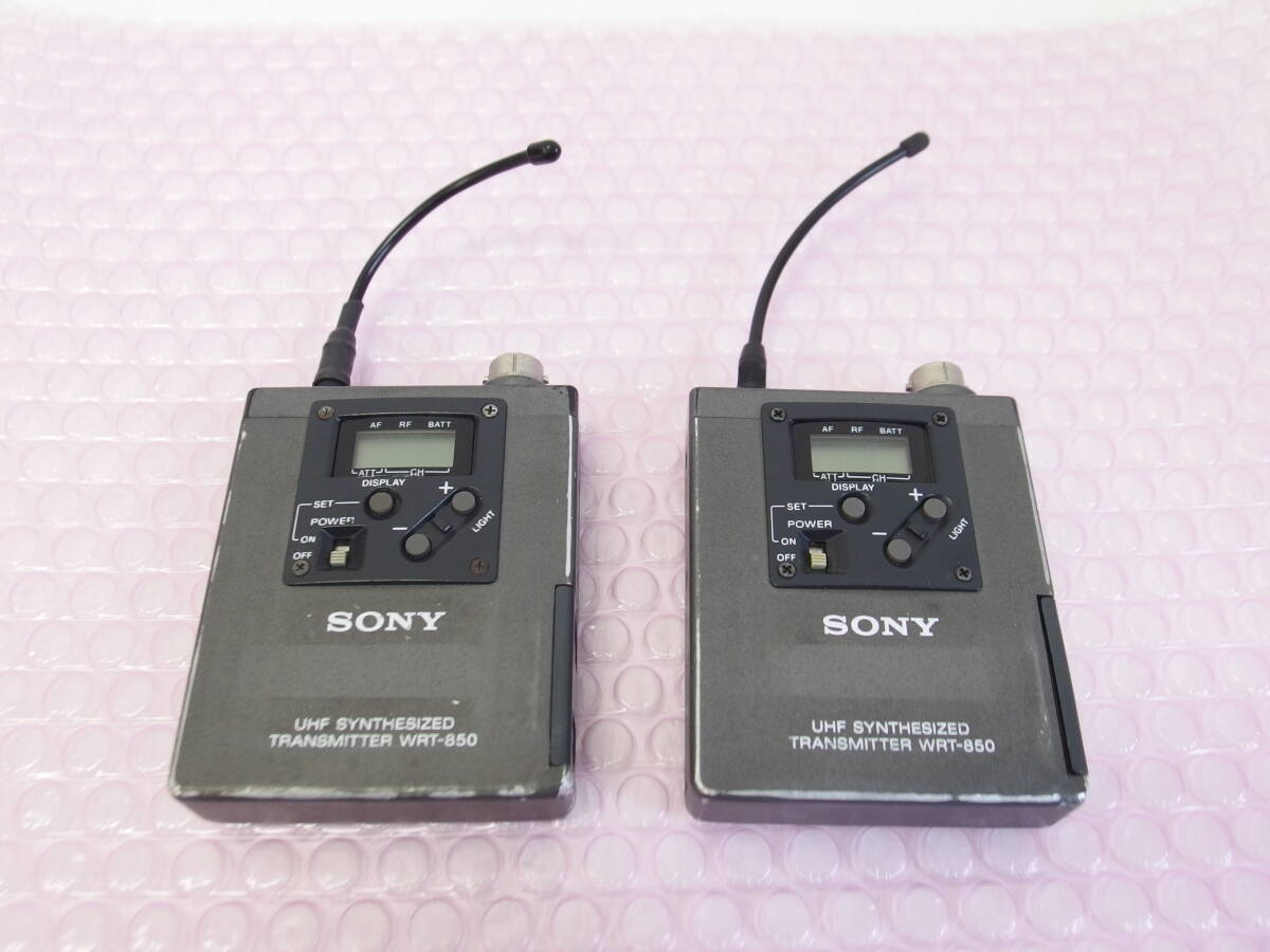 SONY WRT-850 UHFトランスミッター2台セット B帯 送信良好 *394376/371の画像4