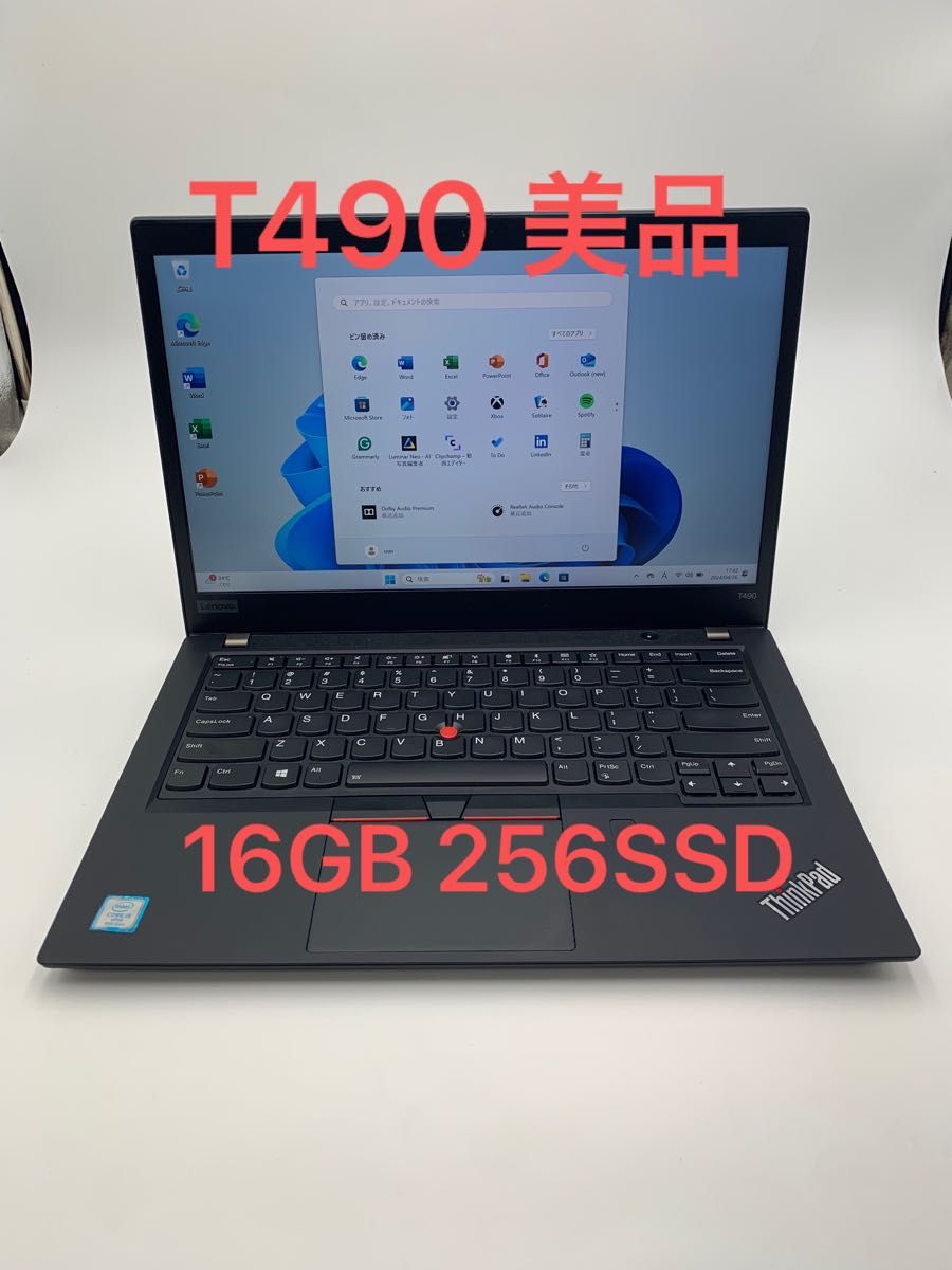 Lenovo ThinkPad T490 Core i5 8365U 1.6GHz/16GB/256GB(SSD)/14W/FHD