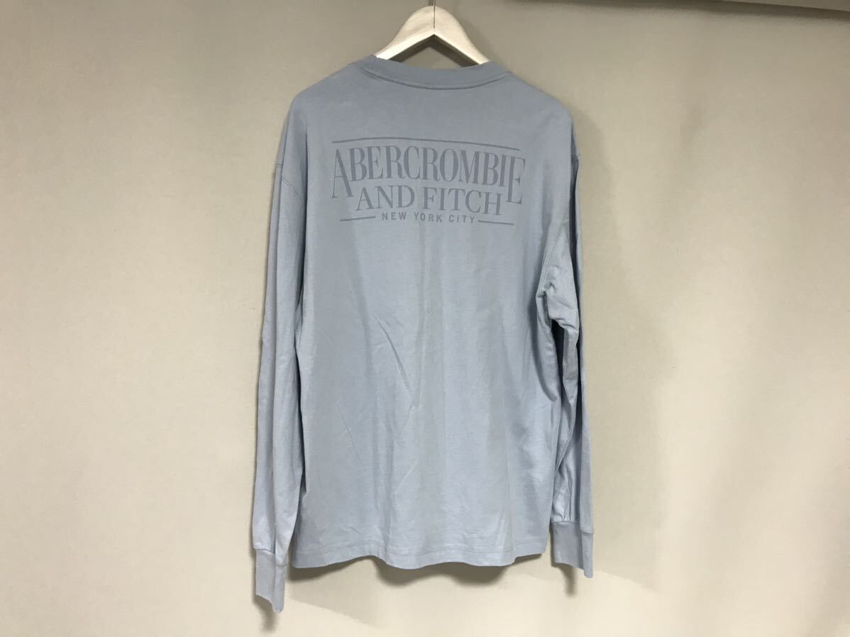  genuine article Abercrombie & Fitch and Fitch Abercrombie&Fitch cotton print long sleeve T shirt long T men's Surf American Casual military Work blue blue S