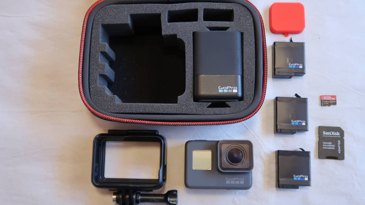  used beautiful goods GoPro HERO6 Black popular camera : accessory, battery set 