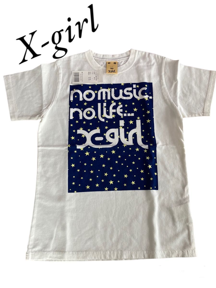 新品タグ付き★エックスガール X-girl Tシャツ ロゴ