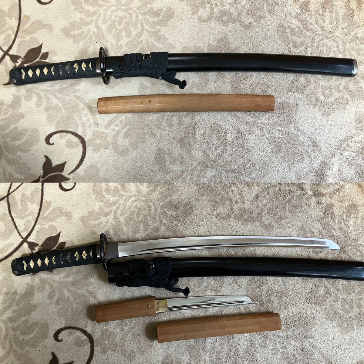 日本刀 模造刀 脇差全長69cmと短刀合口模造刀の画像7