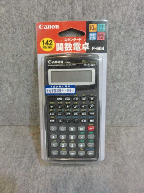 canon キヤノン 関数電卓 F-604 ジャンクの画像1