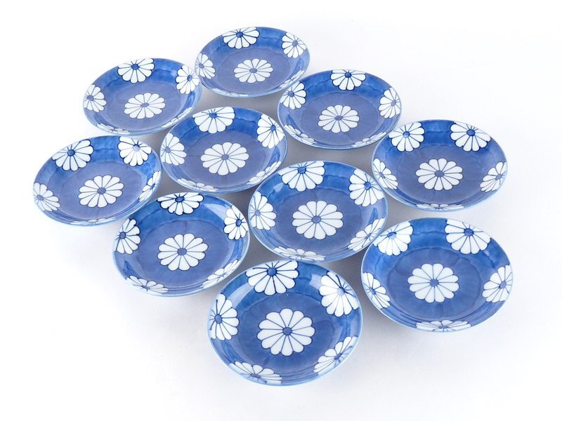 [. shop ] pavilion . source right .. work [ blue and white ceramics . writing small plate ] total 10 customer also box width approximately 10.5cm height approximately 2cm legume plate . stone charge . Arita .