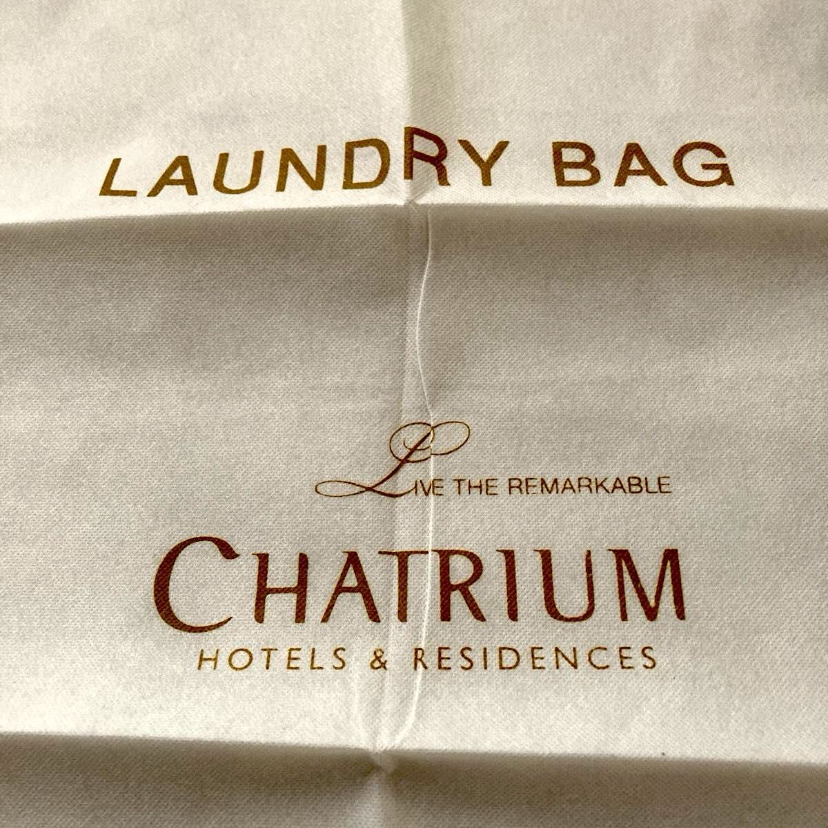 ★ミャンマー　チャトリウムホテル　ヤンゴン　不織布　大ランドリーバッグ　保存袋　新品未使用