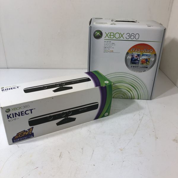 Microsoft マイクロソフト XBOX 360 本体 Xbox360 KINECT キネクト まとめて 動作未確認 AAL0313大3654/0410_画像1