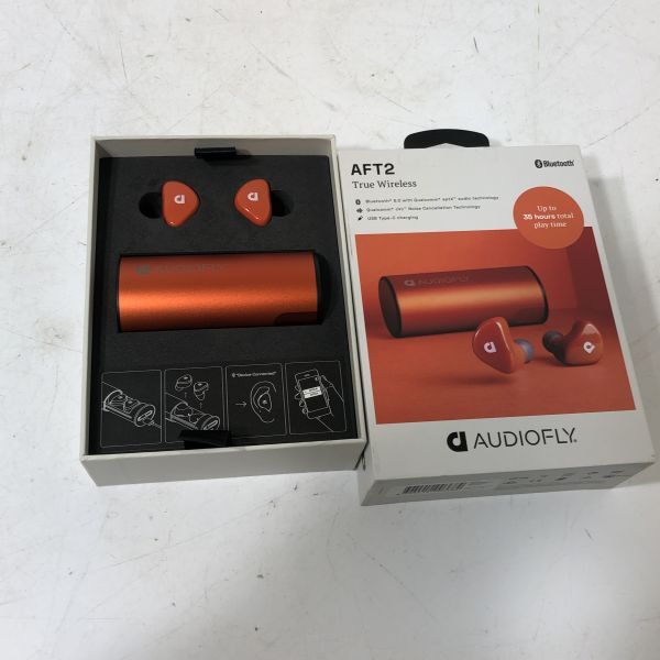 【送料無料】AUDIOFLY オーディオフライ AFT2 ワイヤレスイヤホン イヤフォン オレンジ Bluetooth AAL0315小5182/0425_画像3