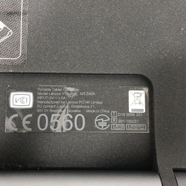 動作確認済み/送料無料 Lenovo レノボ YOGA Tab 3 YT3-850L タブレット ブラック AAL0315小5173/0425の画像5