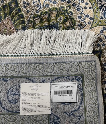 百貨店展示品　Negin Mashhad Helel工房　シルク100％ 最高峰225万ノット　イラン産　手織り 高級ペルシャ絨毯 101×152cm　#14_画像9