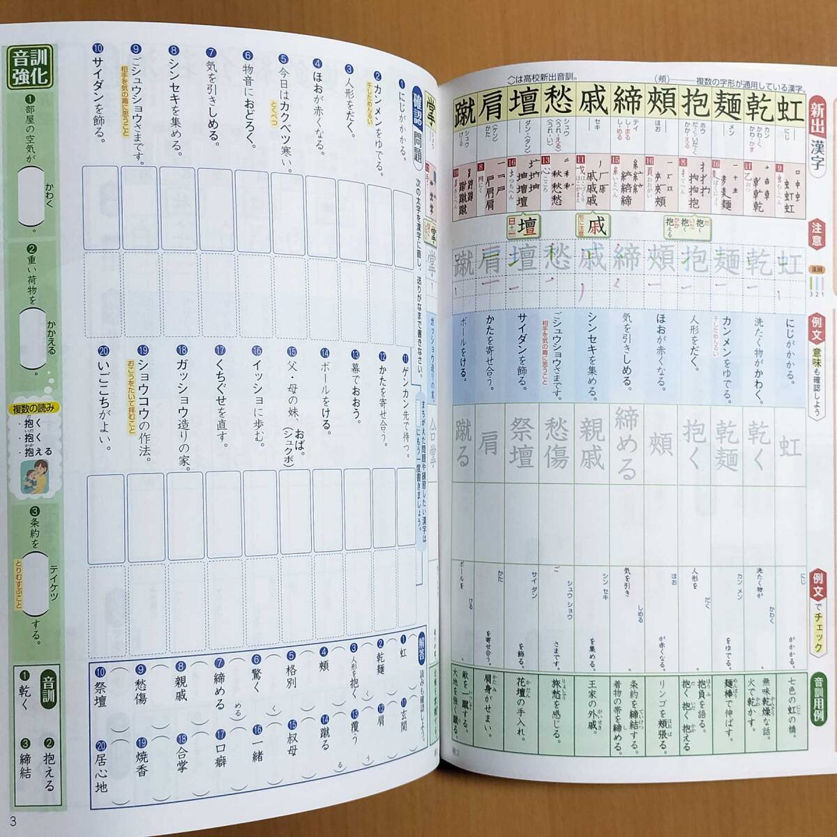 2024年度版「書いて覚える！例文漢字 2年 教育出版版」浜島書店 中学 漢字練習ノート 漢字の練習 漢字練習帳 教出 教 出/_画像2