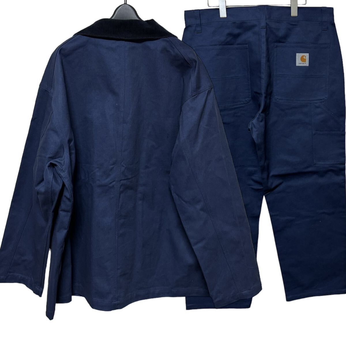 KUNICHI NOMURA CARHARTT WIP BLAZER & CHINO PANT野村訓市 カーハートTRIPSTERトリップスター ジャケット パンツ セットアップ 紺Lの画像2