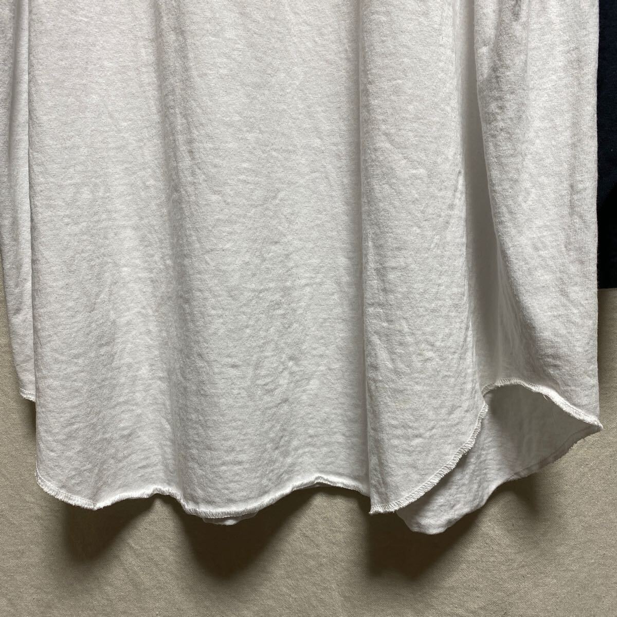 美品 ワラワラスポーツ ベースボールTシャツ ラグラン 七分袖 Tシャツ 無地 配色 ホワイト×チャコール XL WALLA WALLA SPORTの画像9