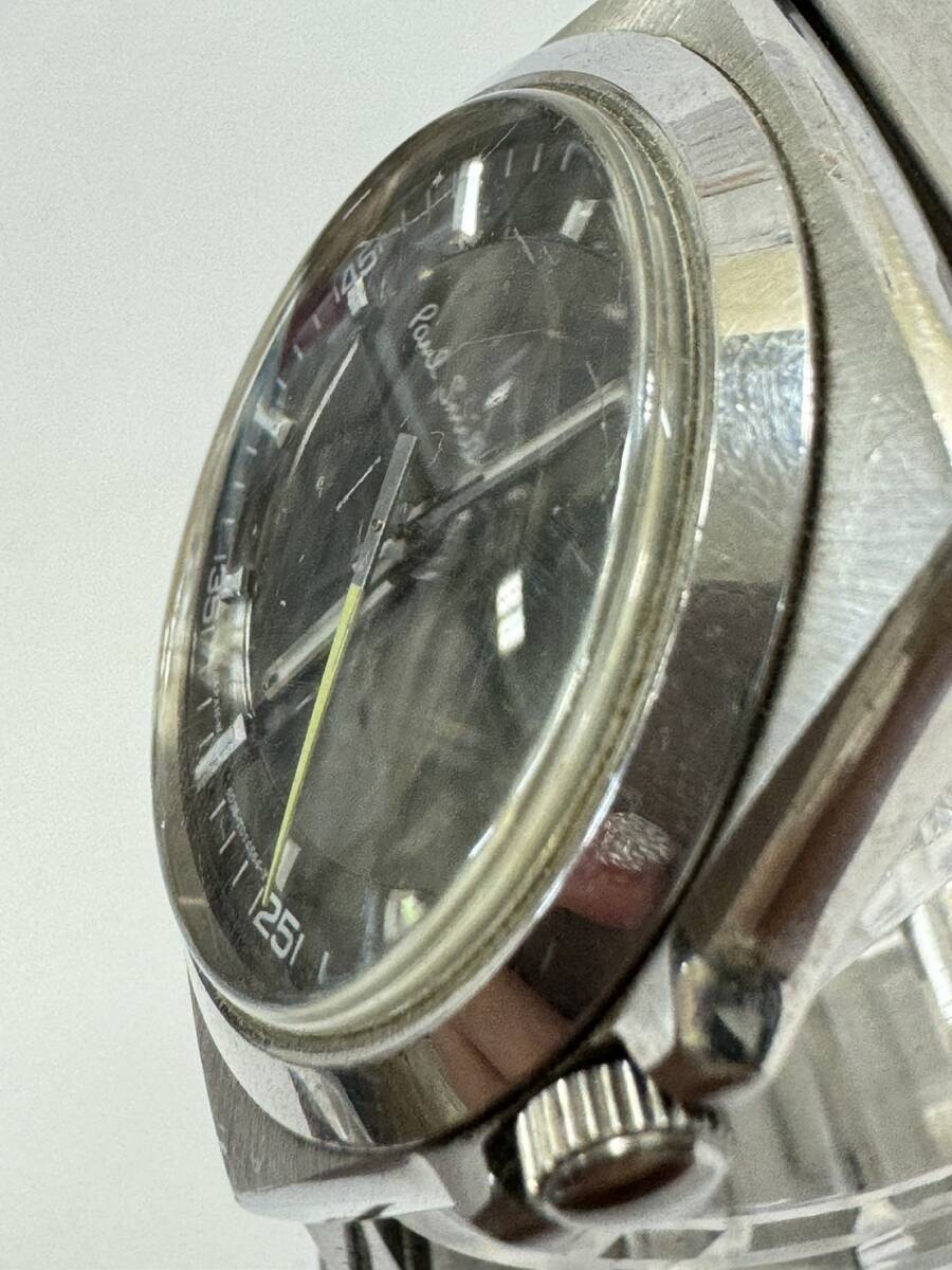  неподвижный товар Paul Smith Paul Smith GN-4-S серебряный циферблат черный кварц наручные часы мужские наручные часы б/у текущее состояние товар подробности неизвестен Junk 