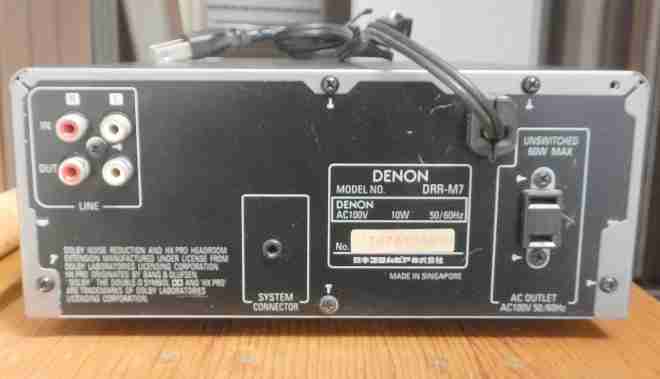 DENON CASSETTE DECK カセットデッキ DRR-M7の画像3
