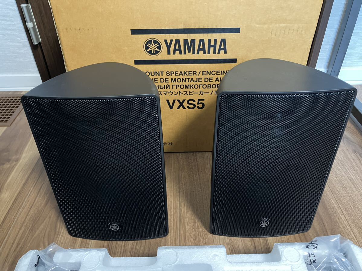 YAMAHA VXS5 ブラック スピーカー 動作確認のみのほぼ未使用 YAMAHA VXS5 ブラック スピーカー 動作確認のみのほぼ未使用