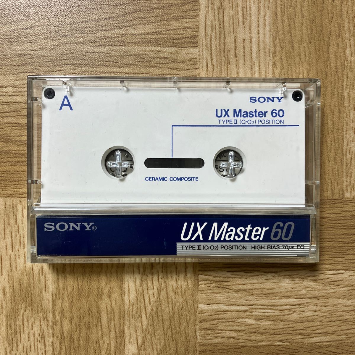 【使用済、消去済】ソニー SONY UX Master 60分TYPEⅡ CrO2 ハイポジカセットテープ1本_画像1