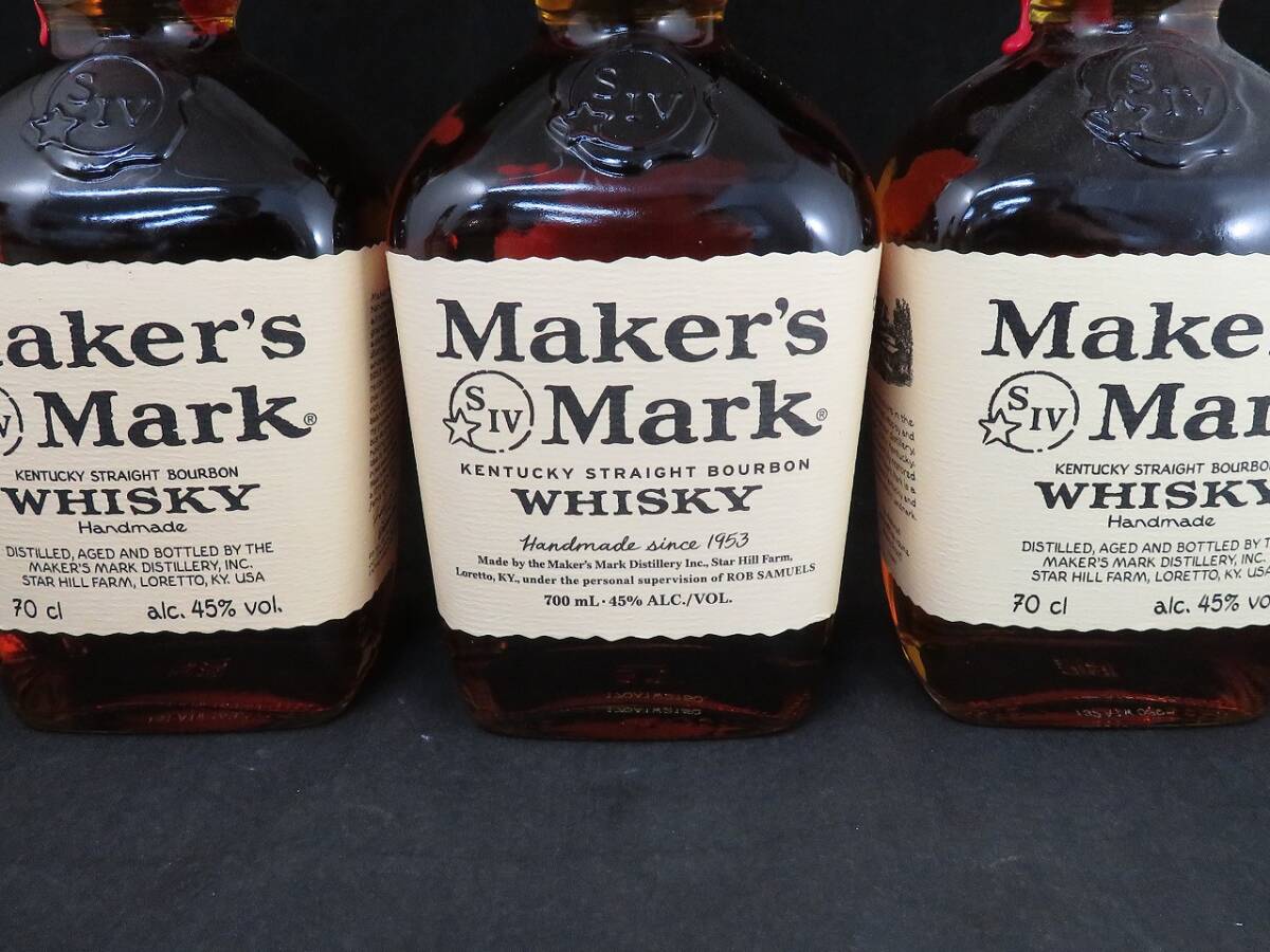 1円～　未開栓　MAKER'S MARK メーカーズマーク レッドトップ　1000/700ml　6本セット_画像3