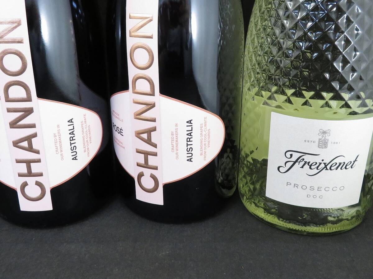 1円～　未開栓　フレシネ　プロセッコ　CHANDON　シャンドン　スパークリングワイン　750ｍｌ　5本セット_画像3