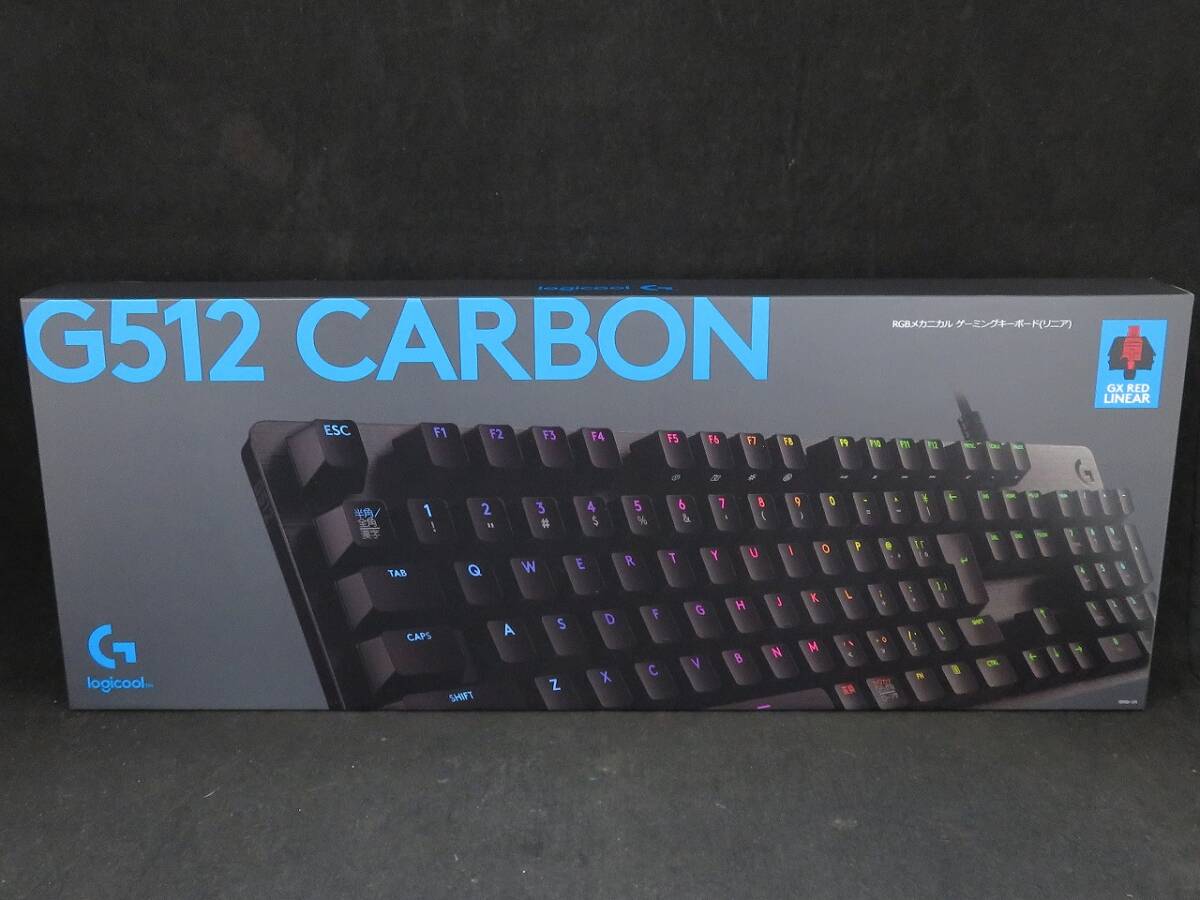 未使用　logicool ロジクール G512 CARBON RGBメカニカル ゲーミング キーボード リニア_画像1