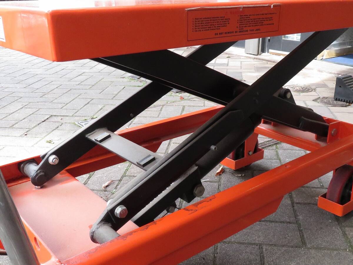 1 jpy ~ mono Taro RT-300 lift table 300kg most low - highest 290-880mm stepping hydraulic type 