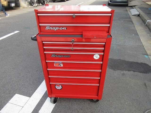 ▲▽7799 snap on スナップオン 7段ロールキャブ KRA4007B /トップチェスト KRA429F△▼の画像1