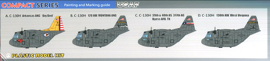 フリーダムモデル FRE162051 コンパクトシリーズ C-130H 米空軍 戦術輸送機_画像2