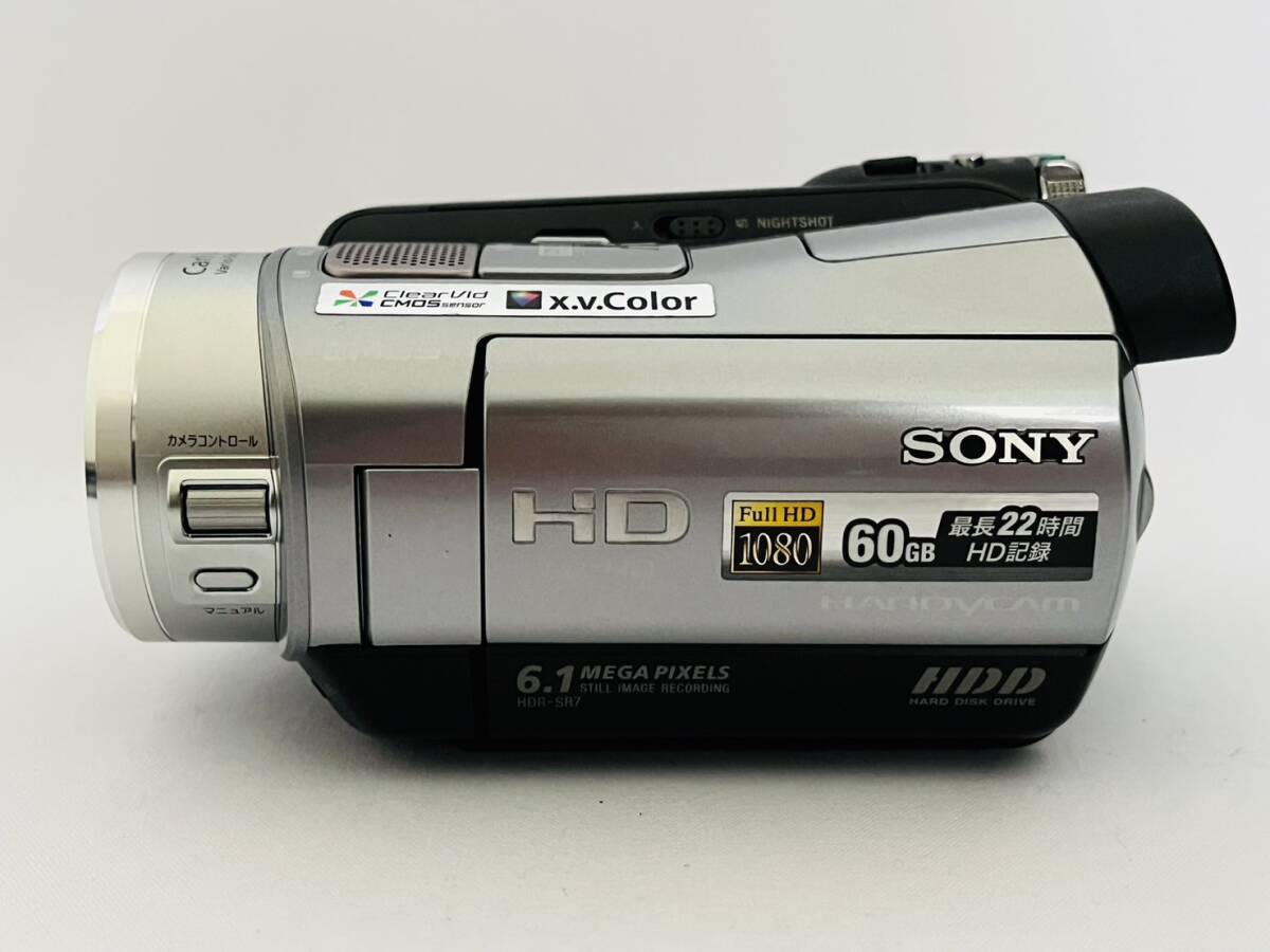 〇館y38 SONY HDR-SR7 ソニー デジタルHDビデオカメラ ハンディカム 動作品 付属品多数 バッテリー 充電器 箱付きの画像3