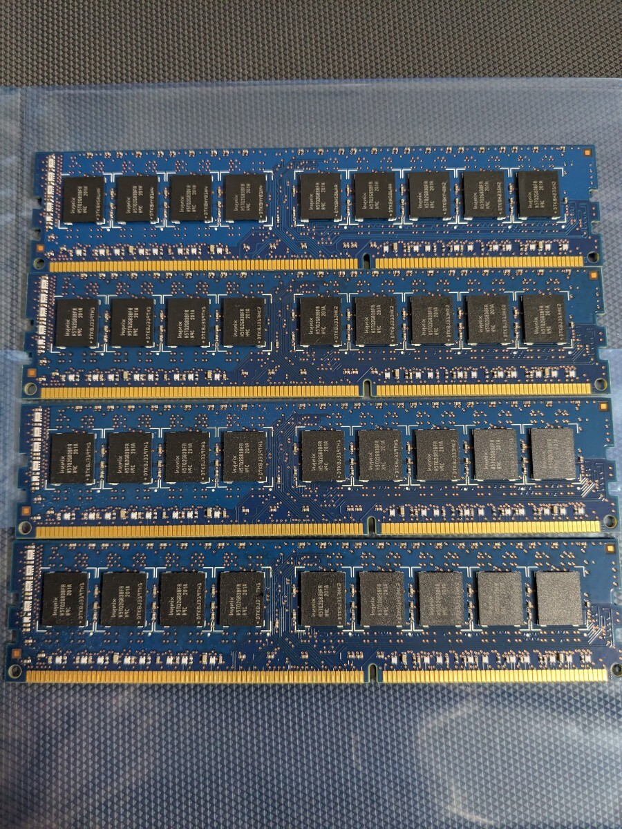 Hynix サーバー用メモリ DDR3 4GB×4枚 合計16GB/PC3-10600E(DDR3-1333) ECC Registered 中古動作品の画像3