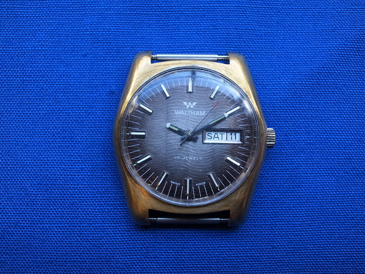 1円 ウォルサム 腕時計 WALTHAM メンズ 自動巻き ゴールド の画像1