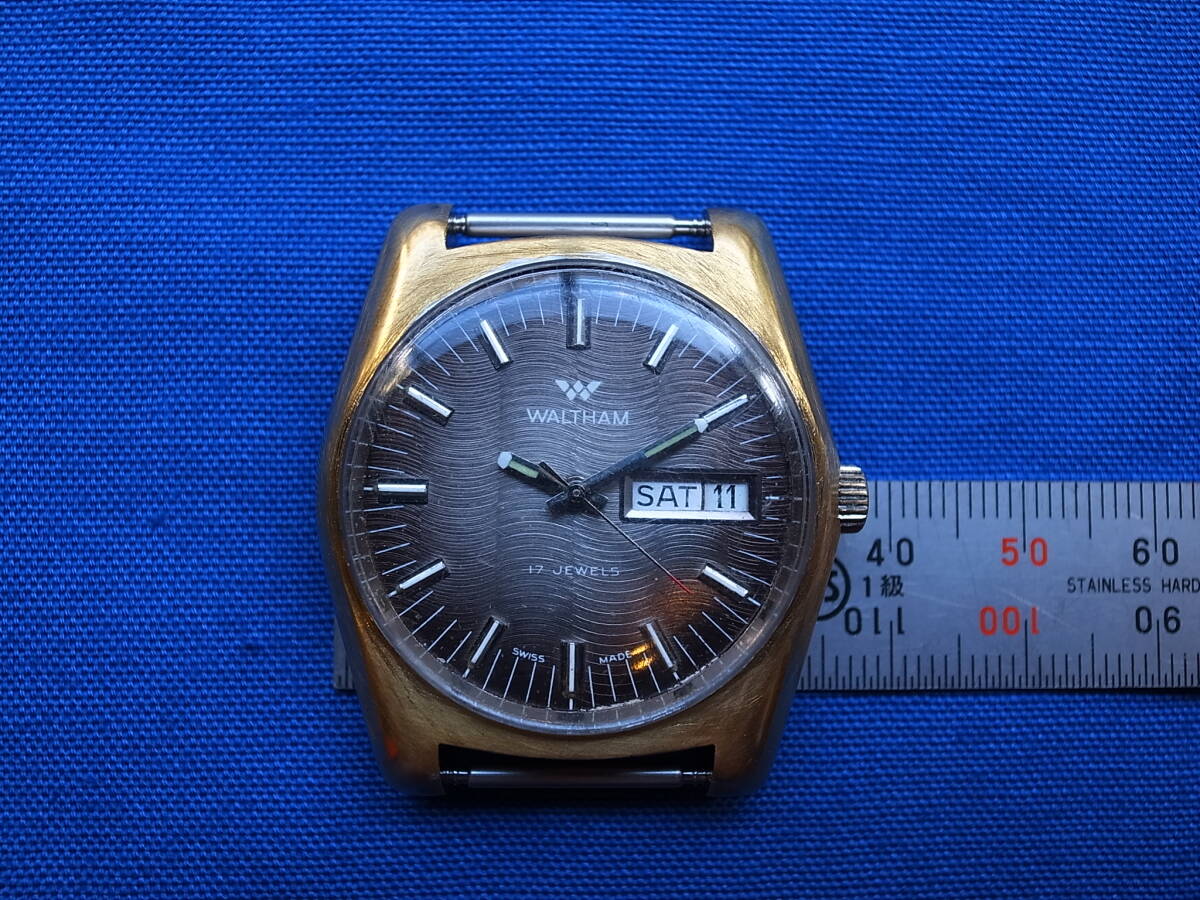 1円 ウォルサム 腕時計 WALTHAM メンズ 自動巻き ゴールド の画像8