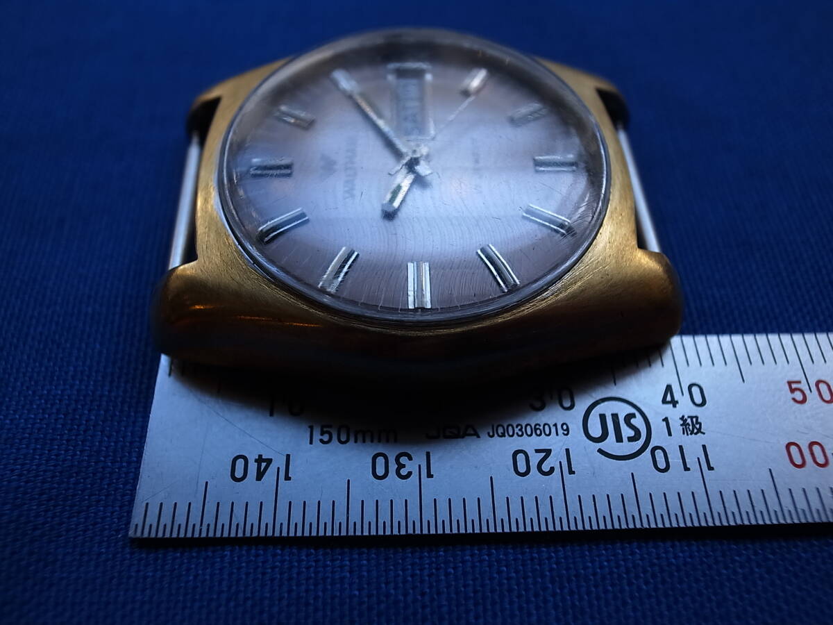 1円　ウォルサム　腕時計　WALTHAM メンズ　自動巻き　ゴールド　_画像9