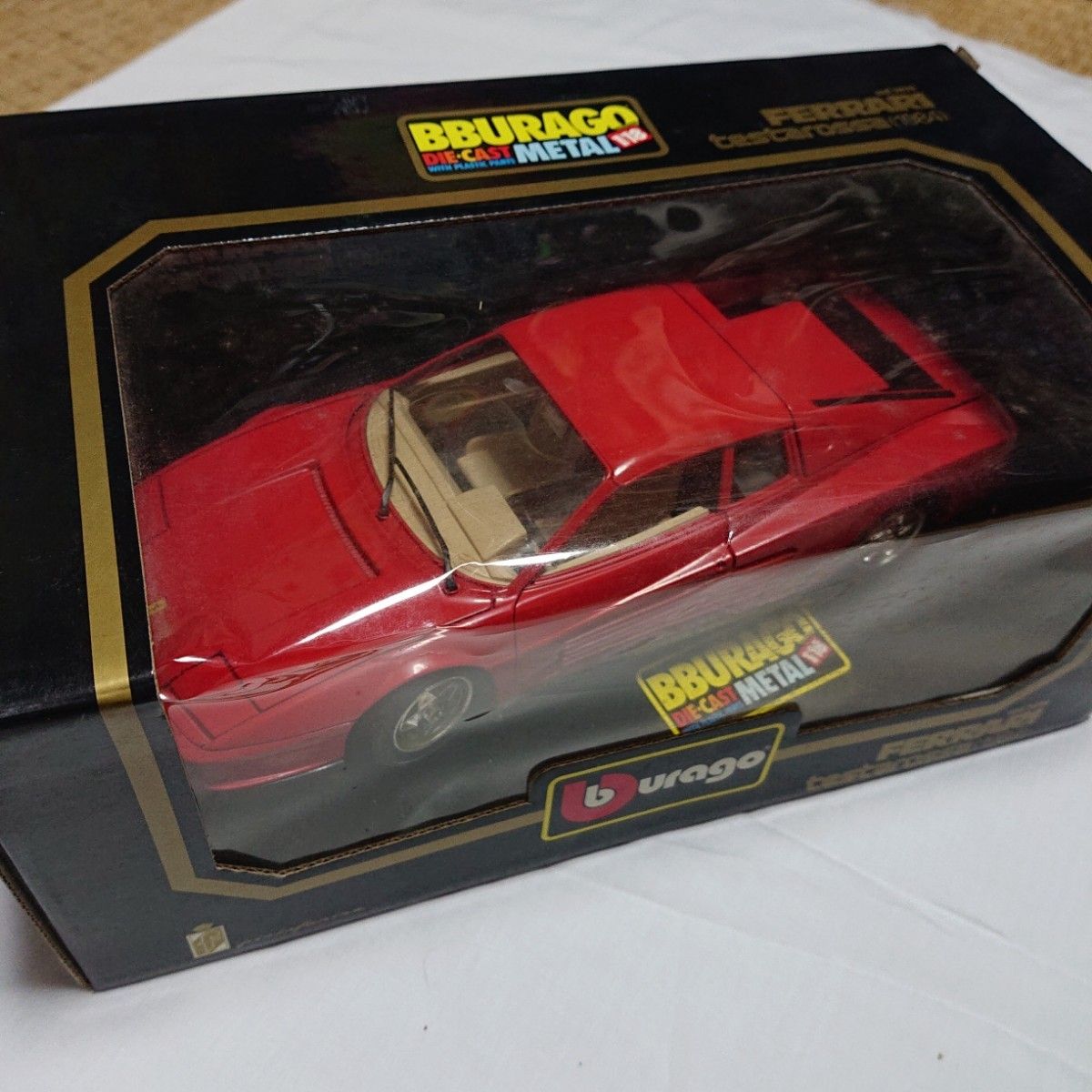 BBURAGO FERRARI testarossa 1/18 ダイキャストモデルカー ミニカー