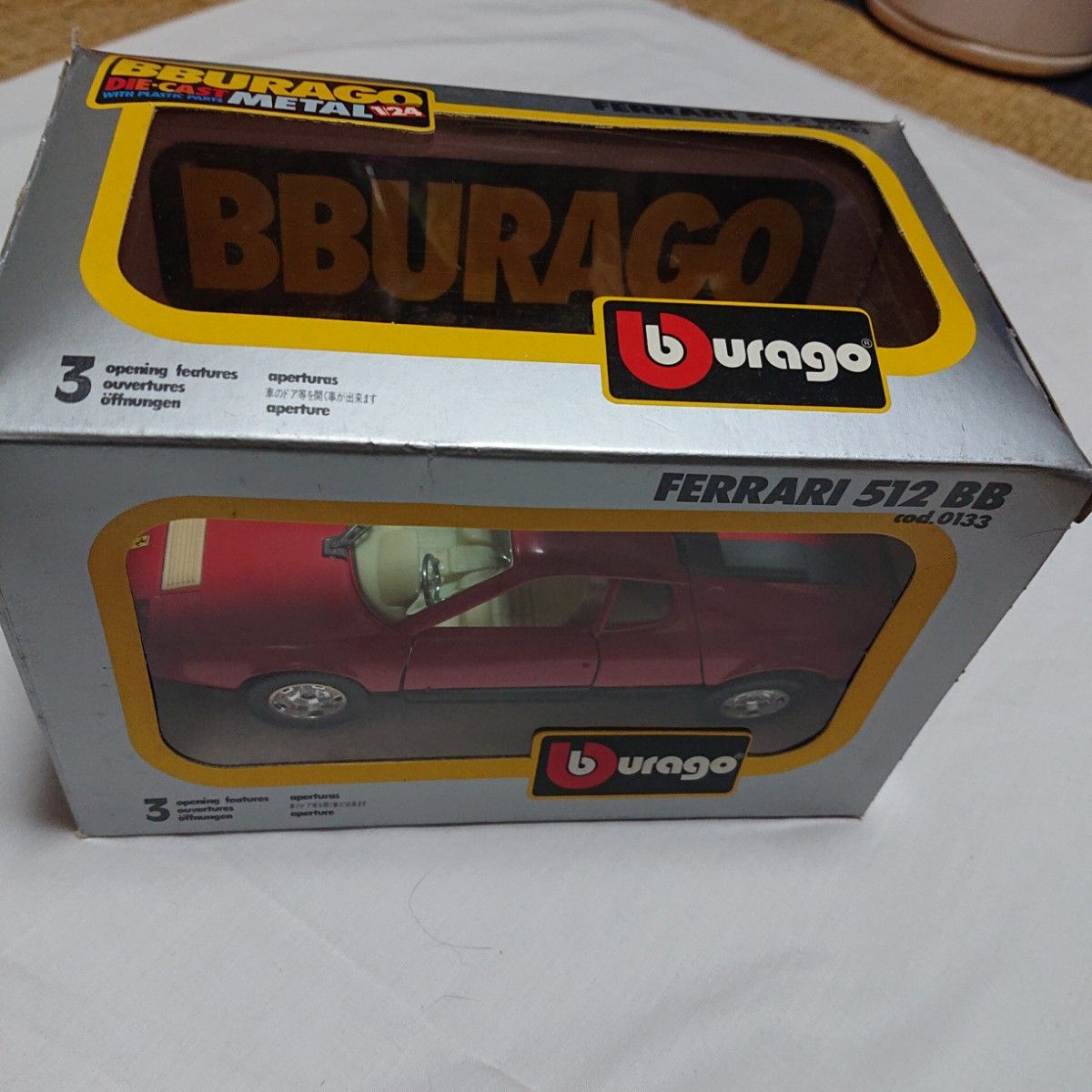 BBURAGO FERRARI 512BB 1/24 メタルモデルカー