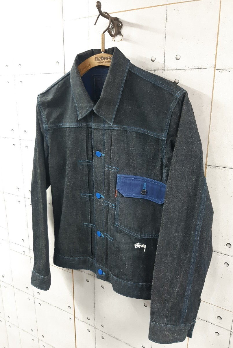 Yahoo!オークション - M STUSSY SS506 Levi's コラボ Gジャン Yahoo!オークション - M STUSSY SS506 Levi's コラボ Gジャン