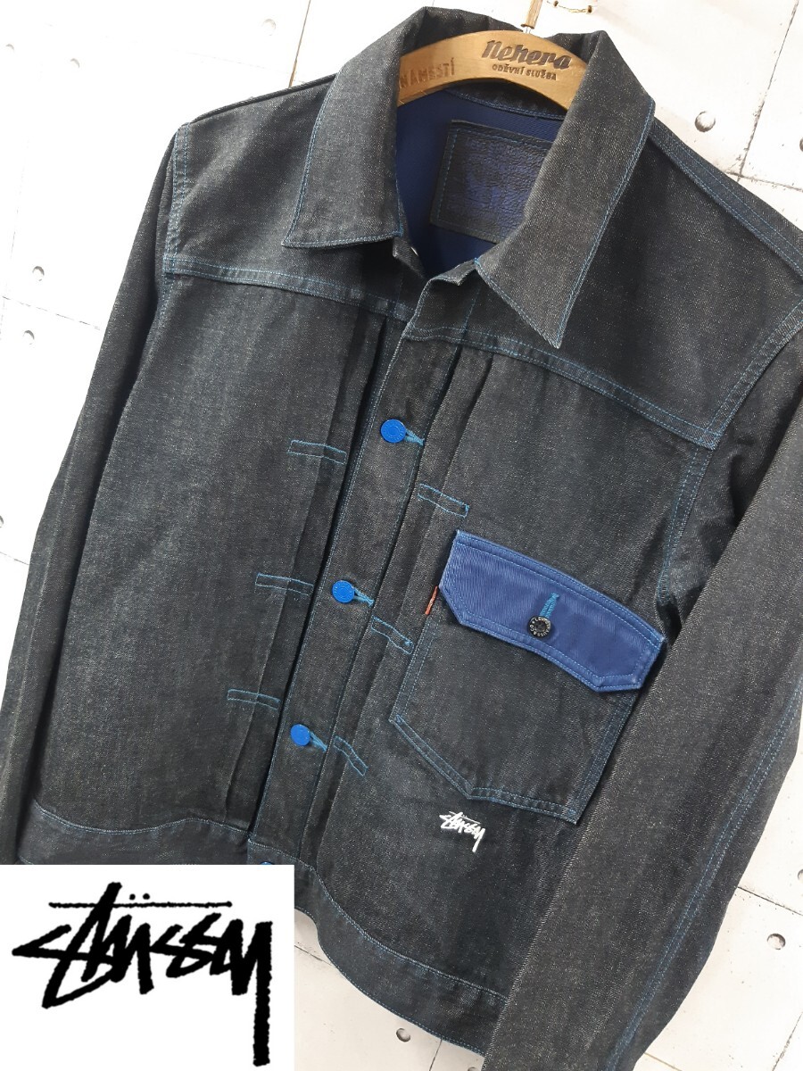 Yahoo!オークション - M STUSSY SS506 Levi's コラボ Gジャン Yahoo!オークション - M STUSSY SS506 Levi's コラボ Gジャン