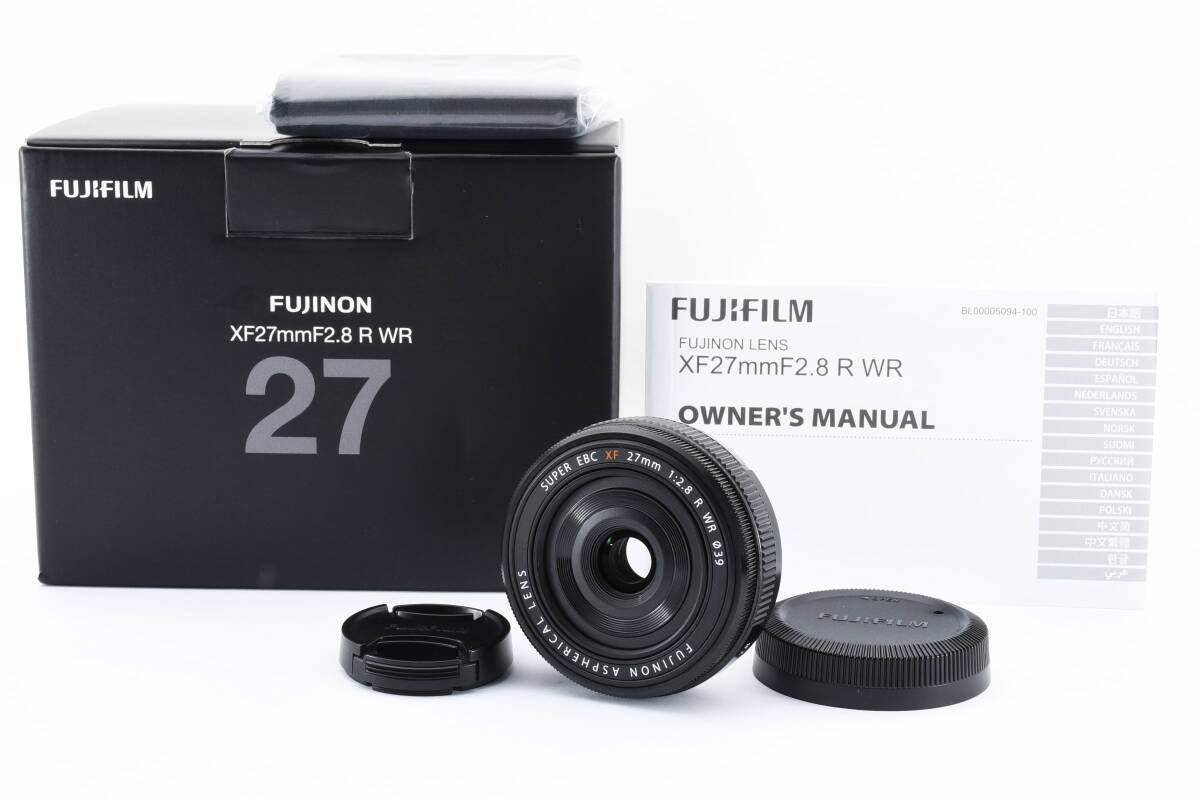 ☆良品【FUJIFILM】SUPER EBC XF 27mm F2.8 R WR 単焦点 フジフィルム 管理番号 : 3851の画像1